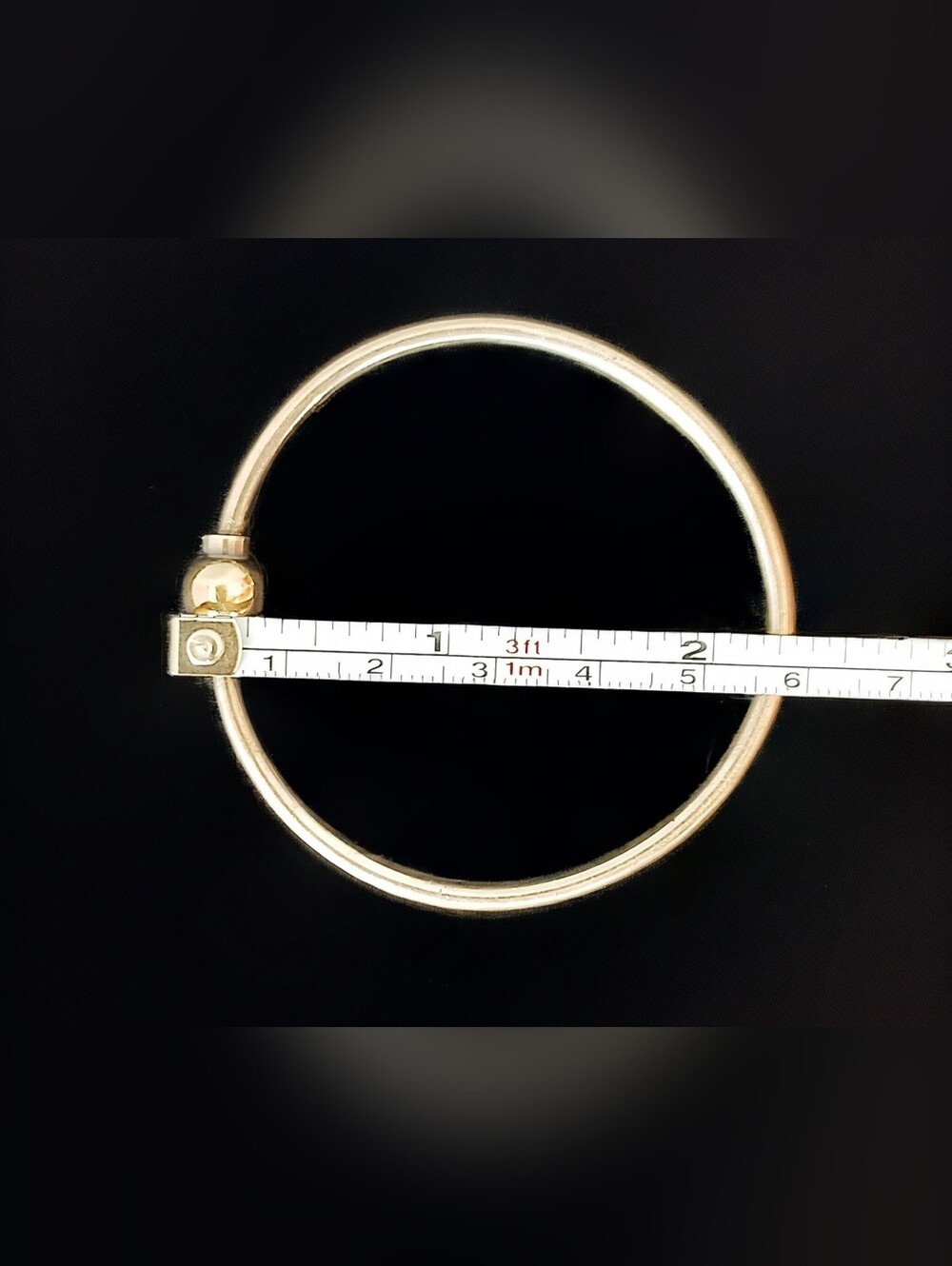 ✨ Two-Tone Single Ball Bangle Bracelet (Cape Cod Style) ✨ - Picture 2 of 9